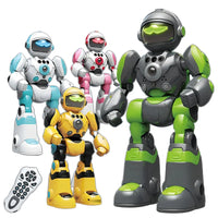 HKM-547219 Versatile Voice-Controlled Smart Robot with Gesture Control, Dancing Features, and Radio Control Functionality for Kids