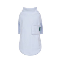 HKM-5472573 Warm Thickened Sweatshirt for Dogs and Cats - Solid Color Options in Pink, Light Blue, Gray, and Beige