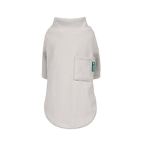 HKM-5472573 Warm Thickened Sweatshirt for Dogs and Cats - Solid Color Options in Pink, Light Blue, Gray, and Beige