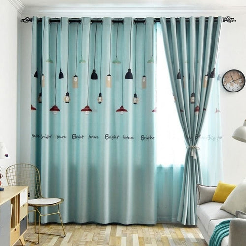 HKM-547347 Thickened Polyester Shading Curtain for Living Room and Balcony - Multiple Sizes Available