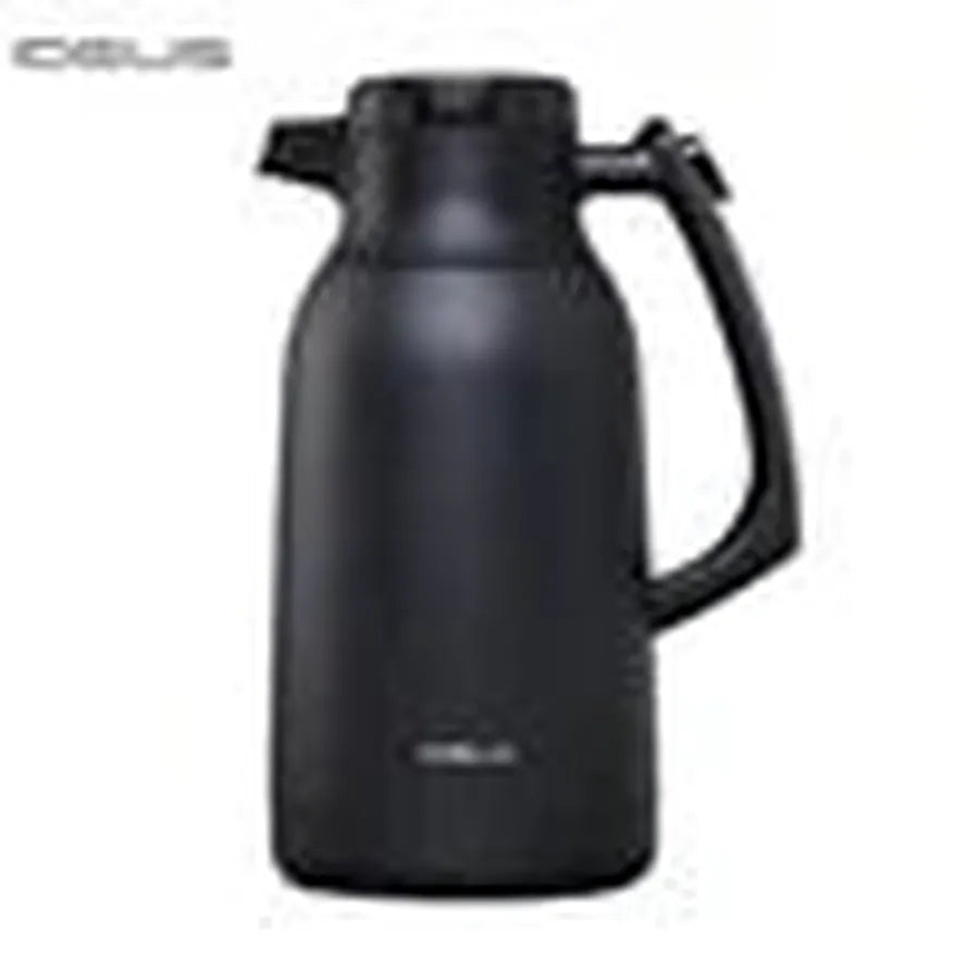 HKM-547411 Vacuum Insulated Stainless Steel Tea and Coffee Pot - 2L Capacity, Available in Black, White, Silver