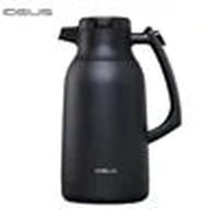 HKM-547411 Vacuum Insulated Stainless Steel Tea and Coffee Pot - 2L Capacity, Available in Black, White, Silver