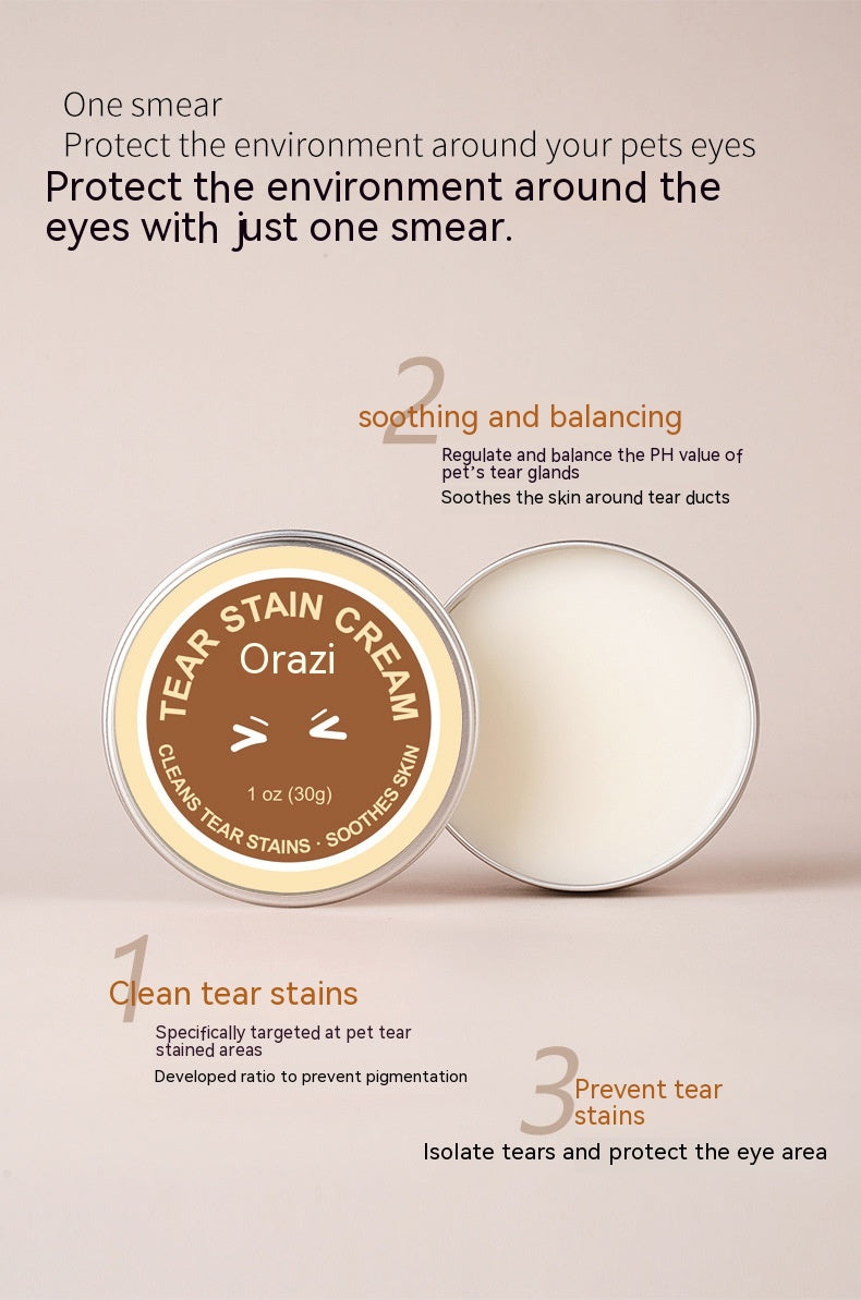 HKM-5475133 Tear Gland Repair Cream for Dogs - Moisturizing Formula with Natural Oils, 30g