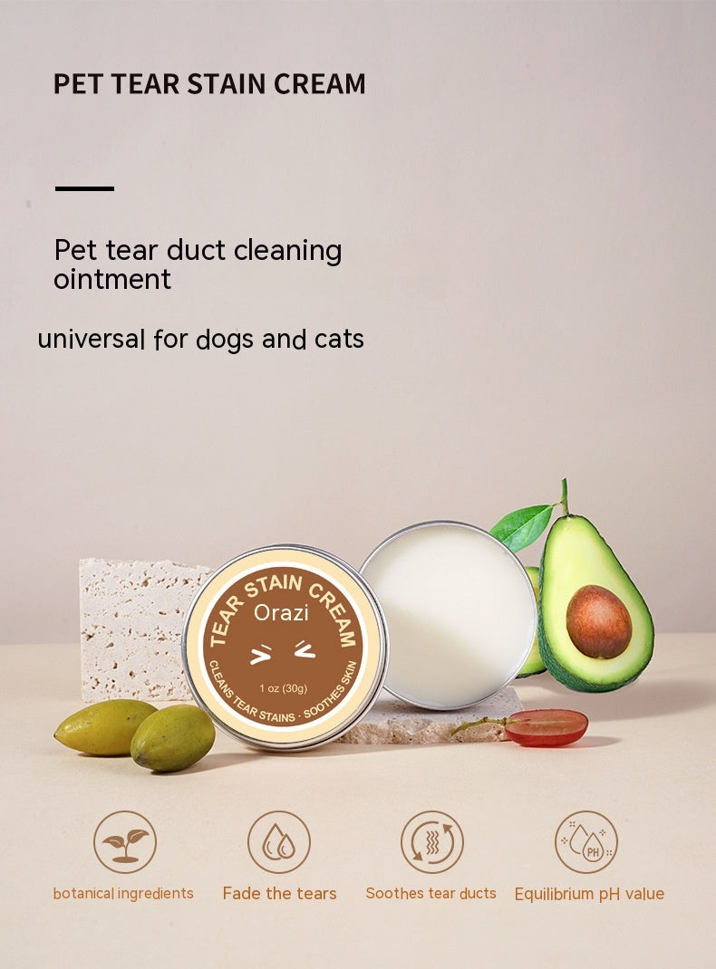 HKM-5475133 Tear Gland Repair Cream for Dogs - Moisturizing Formula with Natural Oils, 30g