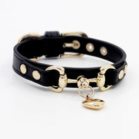 HKM-5475261 Durable Leather Pet Collar for Cats and Dogs, Adjustable Size and Comfortable Fit