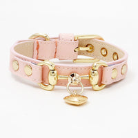 HKM-5475261 Durable Leather Pet Collar for Cats and Dogs, Adjustable Size and Comfortable Fit