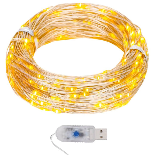 HKM-547603 40m LED Light Wire with 400 Warm White Micro LEDs and Remote Control