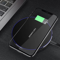 HKM-547667 15W Fast Wireless Charger, Type-C Charging Base, Black & White Options