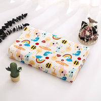 HKM-547795 Natural Latex Neck Pillow for Students and Kids - Soft Cotton Cover, 6cm Height, Fun Designs