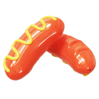 HKM-5478077 Dog-Safe TPR Molar Rod Toy - Hot Dog Sausage Design