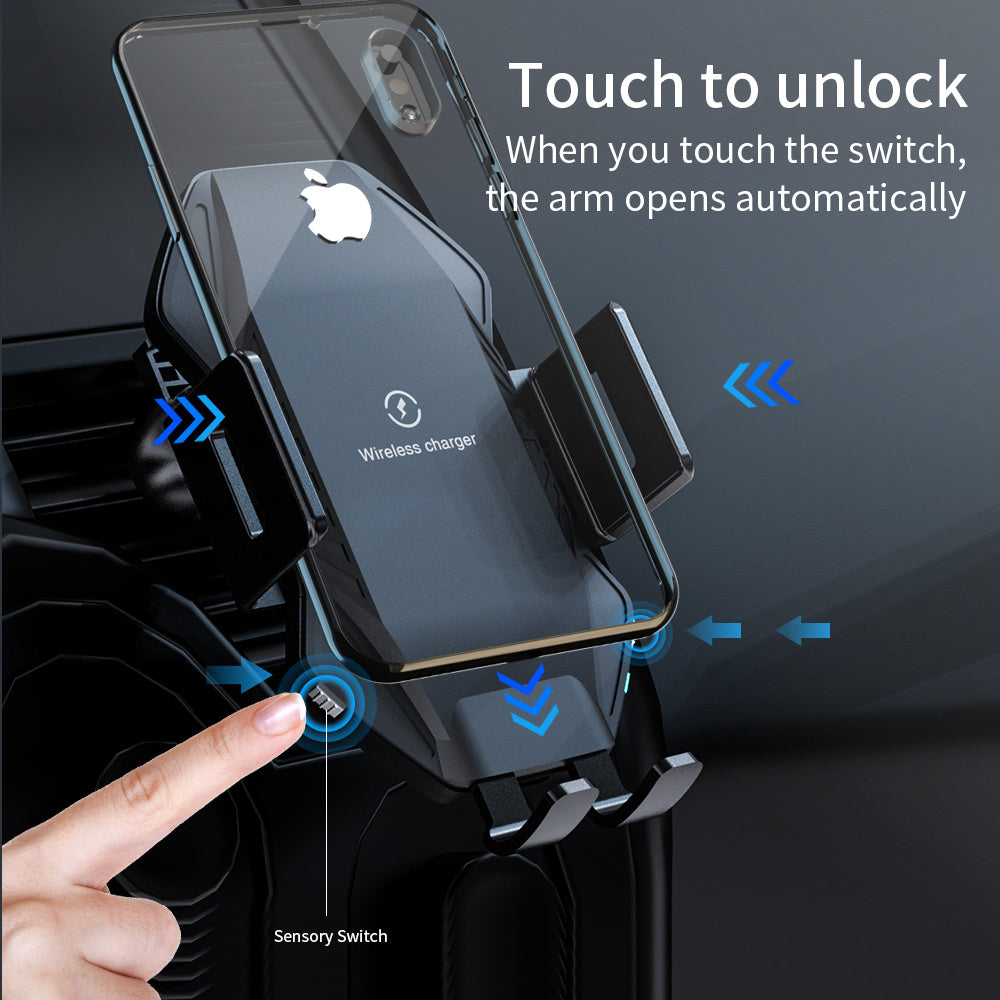 HKM-547859 Auto-Sensing Wireless Car Charger - Model T3 with Micro USB Interface