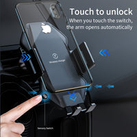 HKM-547859 Auto-Sensing Wireless Car Charger - Model T3 with Micro USB Interface