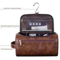 HKM-547859 Large Capacity Waterproof PU Leather Cosmetic Bag for Travel and Storage