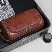 HKM-547859 Large Capacity Waterproof PU Leather Cosmetic Bag for Travel and Storage
