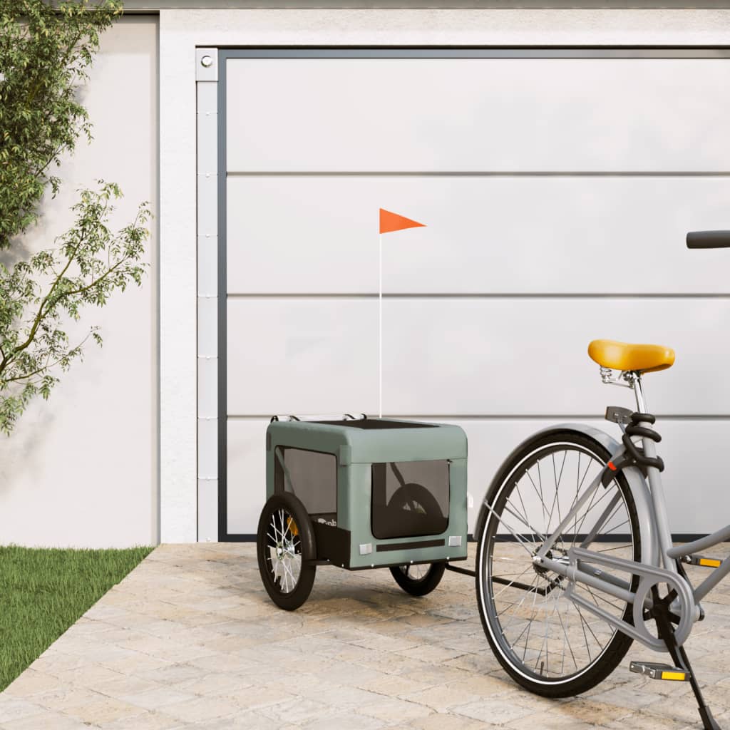 HKM-5478717 Pet Bicycle Trailer with Oxford Fabric & Iron Frame for Comfortable Travel
