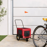 HKM-5478717 Pet Bicycle Trailer with Oxford Fabric & Iron Frame for Comfortable Travel