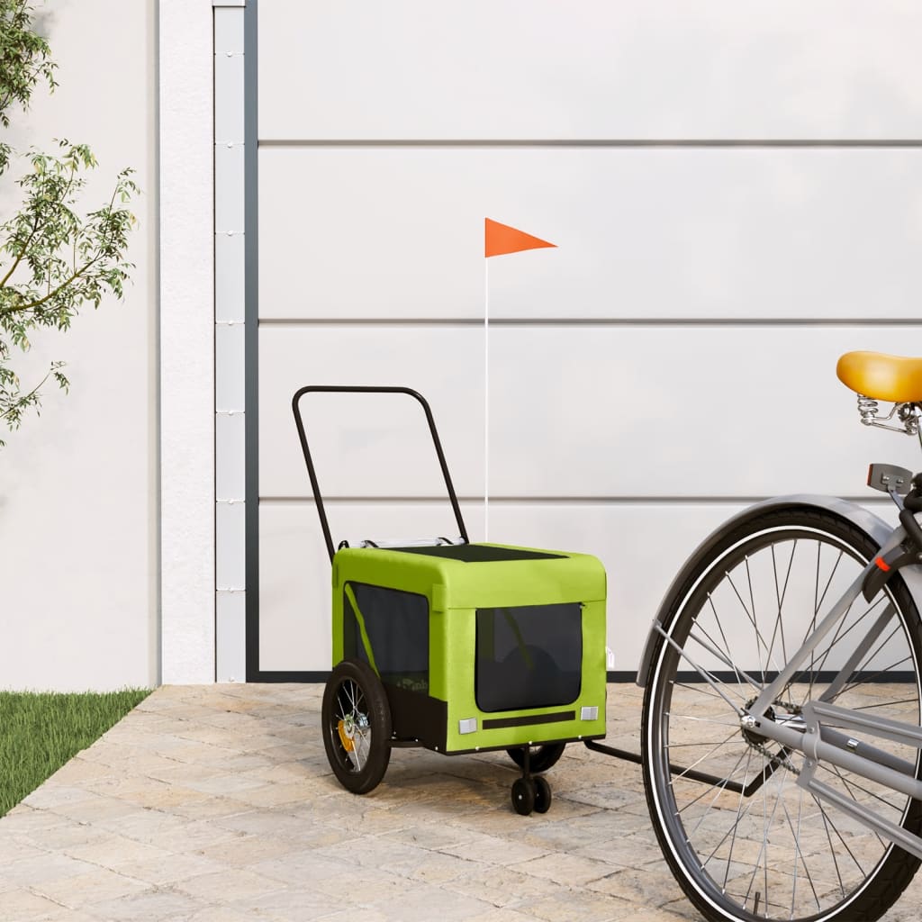 HKM-5478717 Pet Bicycle Trailer with Oxford Fabric & Iron Frame for Comfortable Travel
