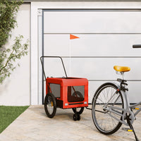 HKM-5478717 Pet Bicycle Trailer with Oxford Fabric & Iron Frame for Comfortable Travel