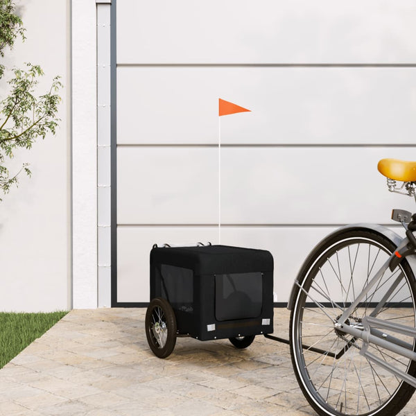 HKM-5478717 Pet Bicycle Trailer with Oxford Fabric & Iron Frame for Comfortable Travel