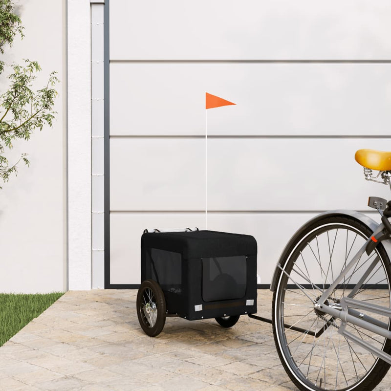 HKM-5478717 Pet Bicycle Trailer with Oxford Fabric & Iron Frame for Comfortable Travel