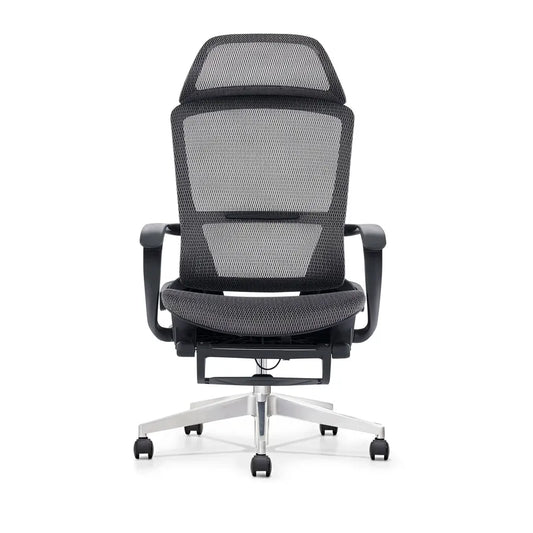 HKM-548051 Ergonomic Office Chair with Footrest and Mesh Back for Comfortable Sitting