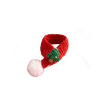 HKM-5480637 Festive Christmas Cat Scarf with Fun Patterns for Pets