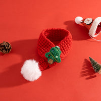 HKM-5480637 Festive Christmas Cat Scarf with Fun Patterns for Pets