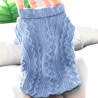 HKM-5483581 Towable Plus Fleece Winter Sweater for Dogs in Blue and Purple