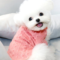 HKM-5483581 Towable Plus Fleece Winter Sweater for Dogs in Blue and Purple