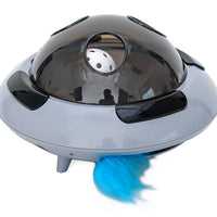 HKM-5483837 Electric Simulation Mouse Cat Toy with Turntable Design, 22.5cm Diameter, Interactive Play for Feline Fun