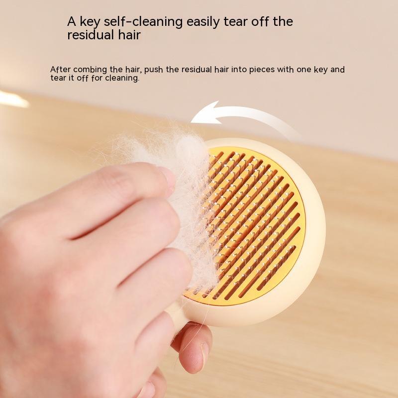 HKM-5484605 Stainless Steel Pet Comb for Cats ¨C Durable PP Handle, Convenient Size