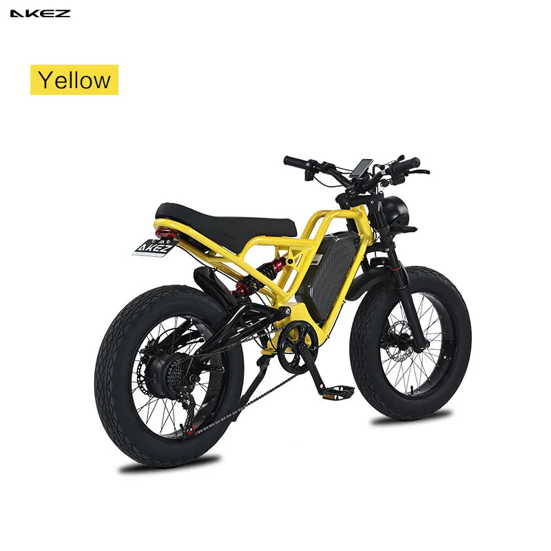 HKM-548499 5000W High-Performance Electric Fat Bike with 7 Speed Gears and Hydraulic Disc Brakes