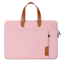 HKM-548499 Waterproof PU Leather 14 Inch Laptop Sleeve Bag for Men and Women, Suitable for MacBook