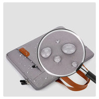HKM-548499 Waterproof PU Leather 14 Inch Laptop Sleeve Bag for Men and Women, Suitable for MacBook