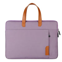 HKM-548499 Waterproof PU Leather 14 Inch Laptop Sleeve Bag for Men and Women, Suitable for MacBook