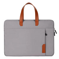 HKM-548499 Waterproof PU Leather 14 Inch Laptop Sleeve Bag for Men and Women, Suitable for MacBook
