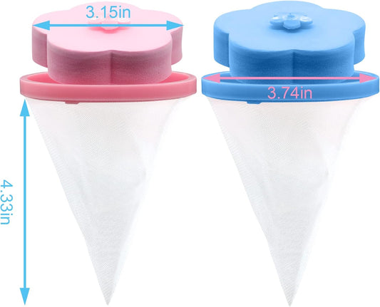 HKM-5486269 Effective Pet Hair Catcher for Top-Loading Washing Machines - Reusable Lint Filter Pouch for Dogs and Cats