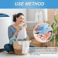 HKM-5486269 Effective Pet Hair Catcher for Top-Loading Washing Machines - Reusable Lint Filter Pouch for Dogs and Cats