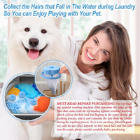 HKM-5486269 Effective Pet Hair Catcher for Top-Loading Washing Machines - Reusable Lint Filter Pouch for Dogs and Cats