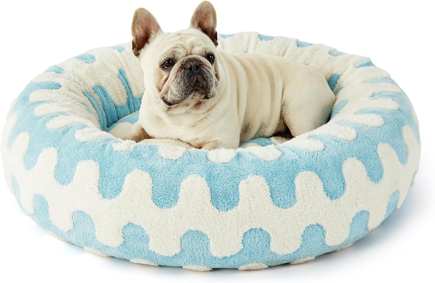 HKM-5488829 Cozy Round Universal Pet Bed in Various Plaid Patterns for Dogs