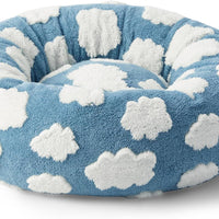 HKM-5488829 Cozy Round Universal Pet Bed in Various Plaid Patterns for Dogs