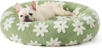 HKM-5488829 Cozy Round Universal Pet Bed in Various Plaid Patterns for Dogs