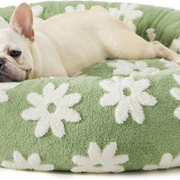 HKM-5488829 Cozy Round Universal Pet Bed in Various Plaid Patterns for Dogs