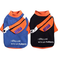 HKM-549011 Two-Legged Cotton Sweater with Detachable School Bag for Small Dogs