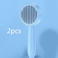 HKM-5490365 Pet Comb for Cats and Dogs - Long Hair Removal Tool with Steel Needles for Grooming and Massage