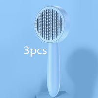 HKM-5490365 Pet Comb for Cats and Dogs - Long Hair Removal Tool with Steel Needles for Grooming and Massage