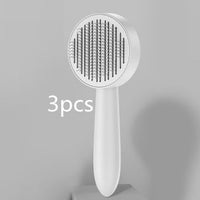 HKM-5490365 Pet Comb for Cats and Dogs - Long Hair Removal Tool with Steel Needles for Grooming and Massage