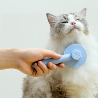 HKM-5490365 Pet Comb for Cats and Dogs - Long Hair Removal Tool with Steel Needles for Grooming and Massage