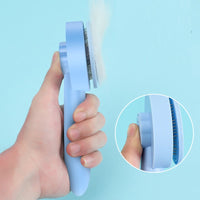 HKM-5490365 Pet Comb for Cats and Dogs - Long Hair Removal Tool with Steel Needles for Grooming and Massage
