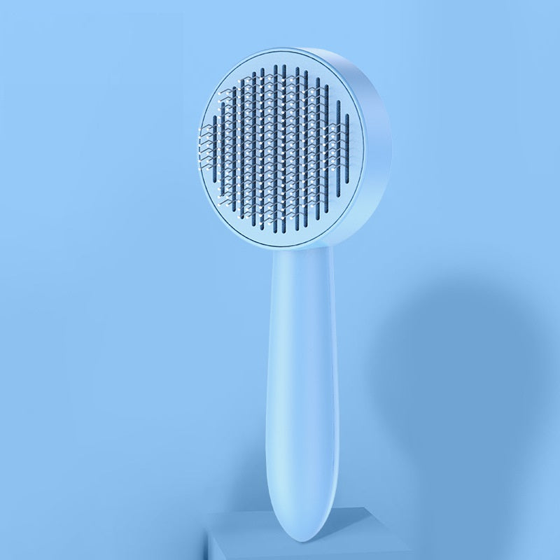 HKM-5490365 Pet Comb for Cats and Dogs - Long Hair Removal Tool with Steel Needles for Grooming and Massage